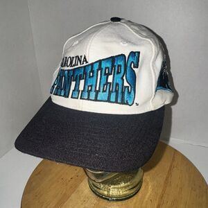 Vintage Carolina Panthers Hat 7 3/8 Apex One Pro Line NFL Fitted Cap Block Text
